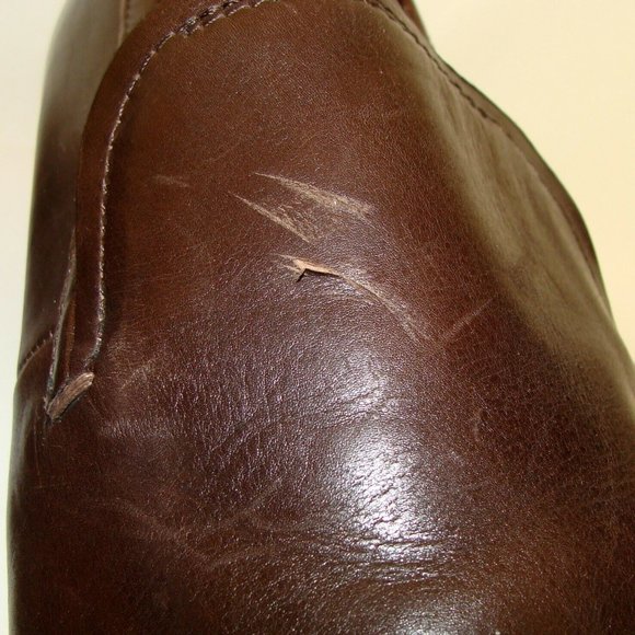 HUGO BOSS Mens Brown Leather Loafers Shoes SIZE 10 main image 8